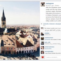 Instagram promovează Sibiul.
