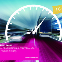 Telekom prin fibră optică şi în centrul Sibiului